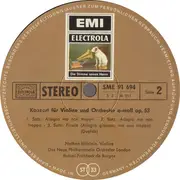 LP - Alexander Glazunov / Antonín Dvořák - Violinkonzert A-Moll Op. 82 / Violinkonzert A-Moll Op. 53 - Bronze Labels