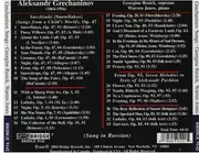 CD - Alexander Gretchaninov - Songs Of Grechaninov