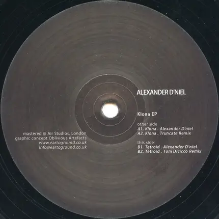 Alexander D'niel - Klona EP