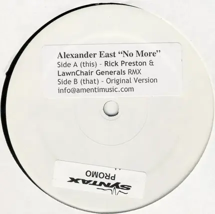 Alexander East - No More