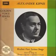 LP - Alexander Kipnis , Johannes Brahms , Wolfgang Amadeus Mozart , Franz Schubert , Erich Orthmann , Cl - Brahms Four Serious Songs + Arias And Songs - incl Booklet with Lyrics