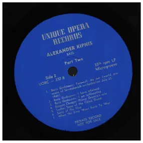 Alexander Kipnis - Alexander Kipnis, Bass