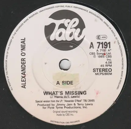 Alexander O'Neal - What's Missing