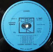 LP - Alexander Scriabine , Vladimir Horowitz - Horowitz Plays Scriabin