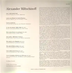 Alexander Miltschinoff - Historische Aufnahmen