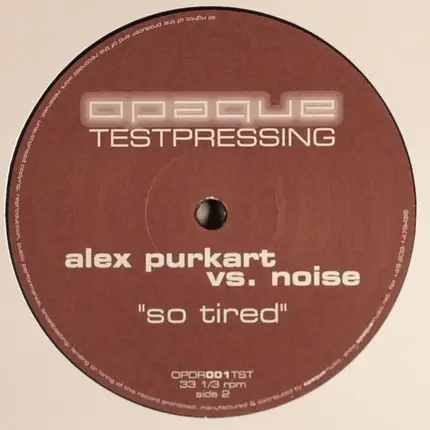 Alexander Purkart vs. Noise - So Tired