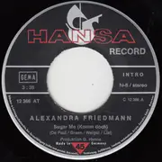 7inch Vinyl Single - Alexandra Friedmann - Sugar Me (Komm Doch)