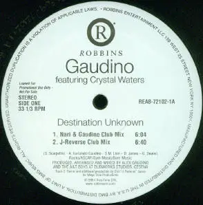 Gaudino, Crystal Waters - Destination Unknown