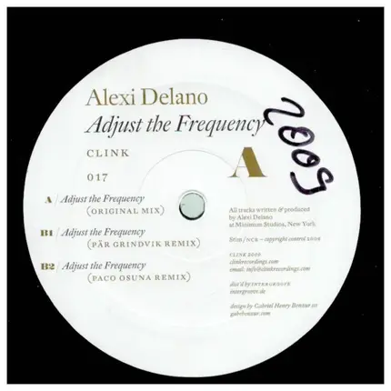 Alexi Delano - ADJUST THE FREQUENCY