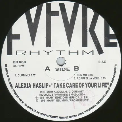 Alexia Haslip - Take Care Of Your Life