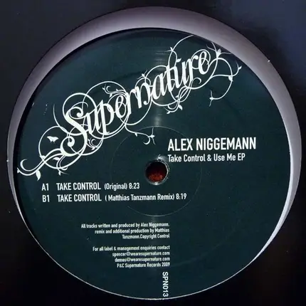 Alex Niggemann - Take Control & Use Me EP