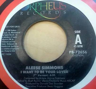 Aleese Simmons - I Want To Be Your Lover