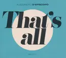 CD - Alessandro D'Episcopo - That's All - Still sealed
