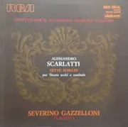 LP - Alessandro Scarlatti - Istituto Per Il Settecento Musicale Italiano / Severino Gazzelloni - Sette Sonate Per Flauto Archi E Cembalo - gatefold