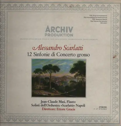 Alessandro Scarlatti - 12 sinfonie di Concerto grosso