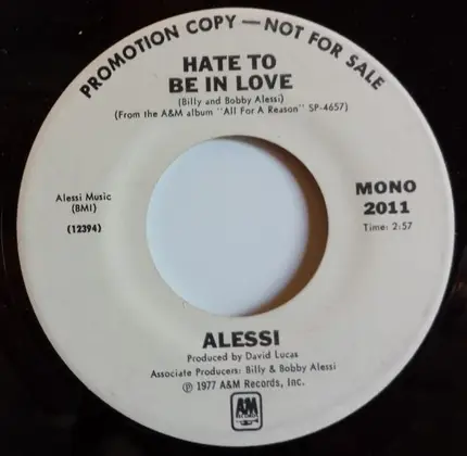 Alessi - Hate To Be In Love