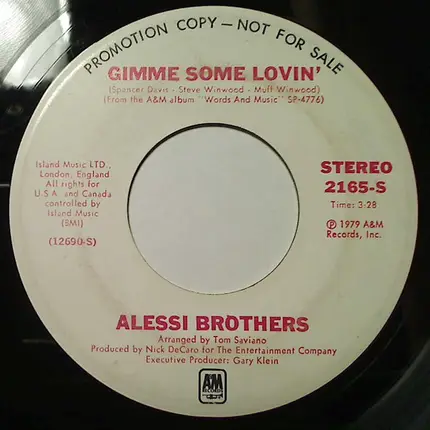 Alessi - Gimme Some Lovin'