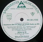 LP - Alfons & Aloys Kontarsky — Johannes Brahms - Variationen OP. 23; 56b / Walzer OP. 39