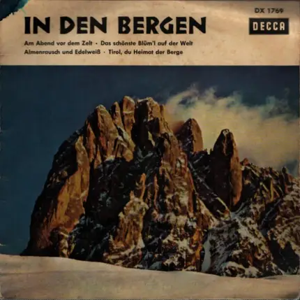 Alfons Bauer Mit Seinem Orchester - In Den Bergen