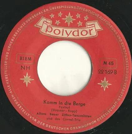 Alfons Bauer Mit Seinen Solisten Und Cornel-Trio - Susi-Polka