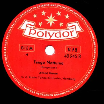 Alfred Hause - Tango Bolero / Tango Notturno