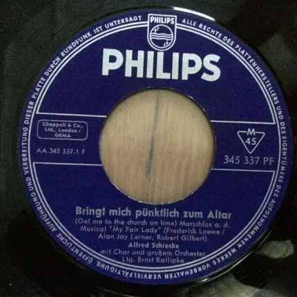 Alfred Schieske - Alfred Schieske Singt Aus My Fair Lady