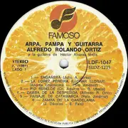 LP - Alfredo Rolando Ortiz Y La Guitarra De Hector Alvarez Mejia - Arpa, Pampa Y Guitarra