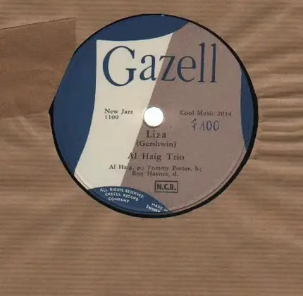 Al Haig Trio - Liza/ Stars Fell On Alabama