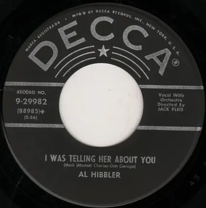 Al Hibbler - After the Lights Go Down Low