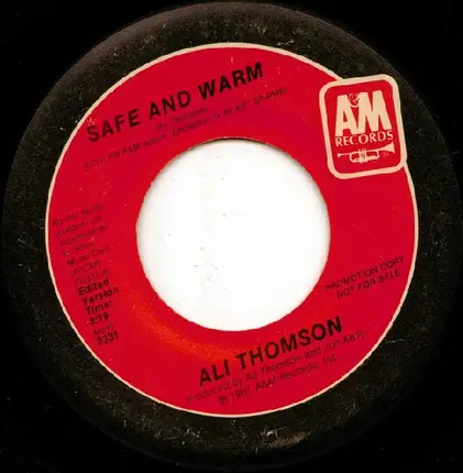 Ali Thomson - Safe And Warm