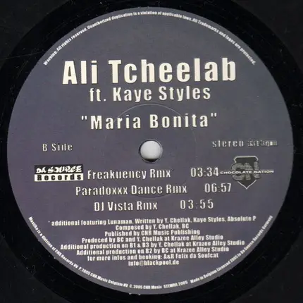 Ali Tcheelab Ft. Kaye Styles - Maria Bonita
