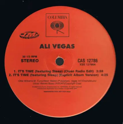 Ali Vegas - It's Time