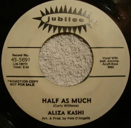 Aliza Kashi - Yes, It Hurts / Half As Much