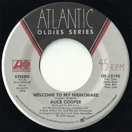 Alice Cooper - Welcome to My Nightmare