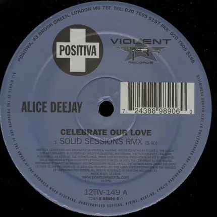 Alice Deejay - Celebrate Our Love (Remixes)