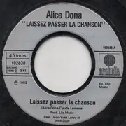 7inch Vinyl Single - Alice Dona - Laissez Passer La Chanson