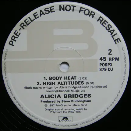 Alicia Bridges - I Love The Nightlife (Disco Round) '87