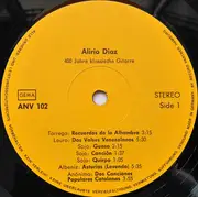 LP - Alirio Díaz - 400 Years Of The Classical Guitar