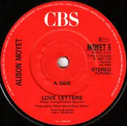 7inch Vinyl Single - Alison Moyet - Love Letters - Solid Center Labels