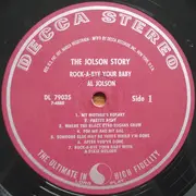 LP - Al Jolson - The Jolson Story 'Rock-A-Bye Your Baby...'