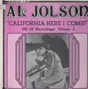 LP - Al Jolson - California Here I Come - still sealed