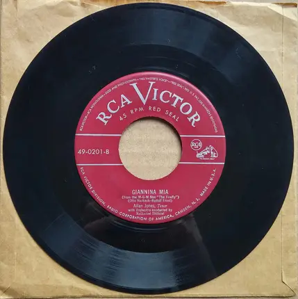 Allan Jones - The Donkey Serenade / Giannina Mia