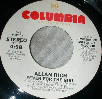 Allan Rich - Fever For The Girl