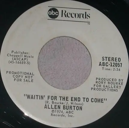Allen Burton - Somebody's Burnin' My Bridges