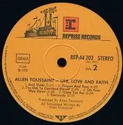 LP - Allen Toussaint - Life Love And Faith