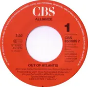 7inch Vinyl Single - Alliance - Out Of Atlantis
