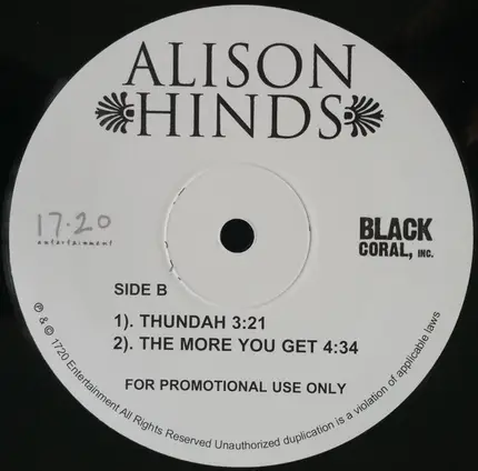Allison Hinds - Thundah / The More You Get