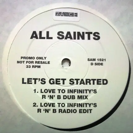 All Saints 1.9.7.5. - Let's Get Started (Love To Infinity Mixes)