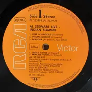 Double LP - Al Stewart - Live Indian Summer