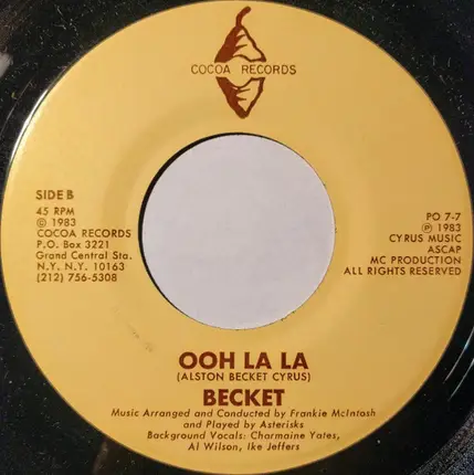 Alston "Beckett" Cyrus - Calypso Noel / Ooh La La